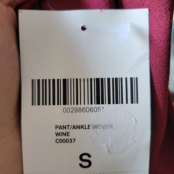 NEW Forever 21 Contemporary Wine Red High Waisted Flare Woven Long Pants Small - Picture 13 of 17